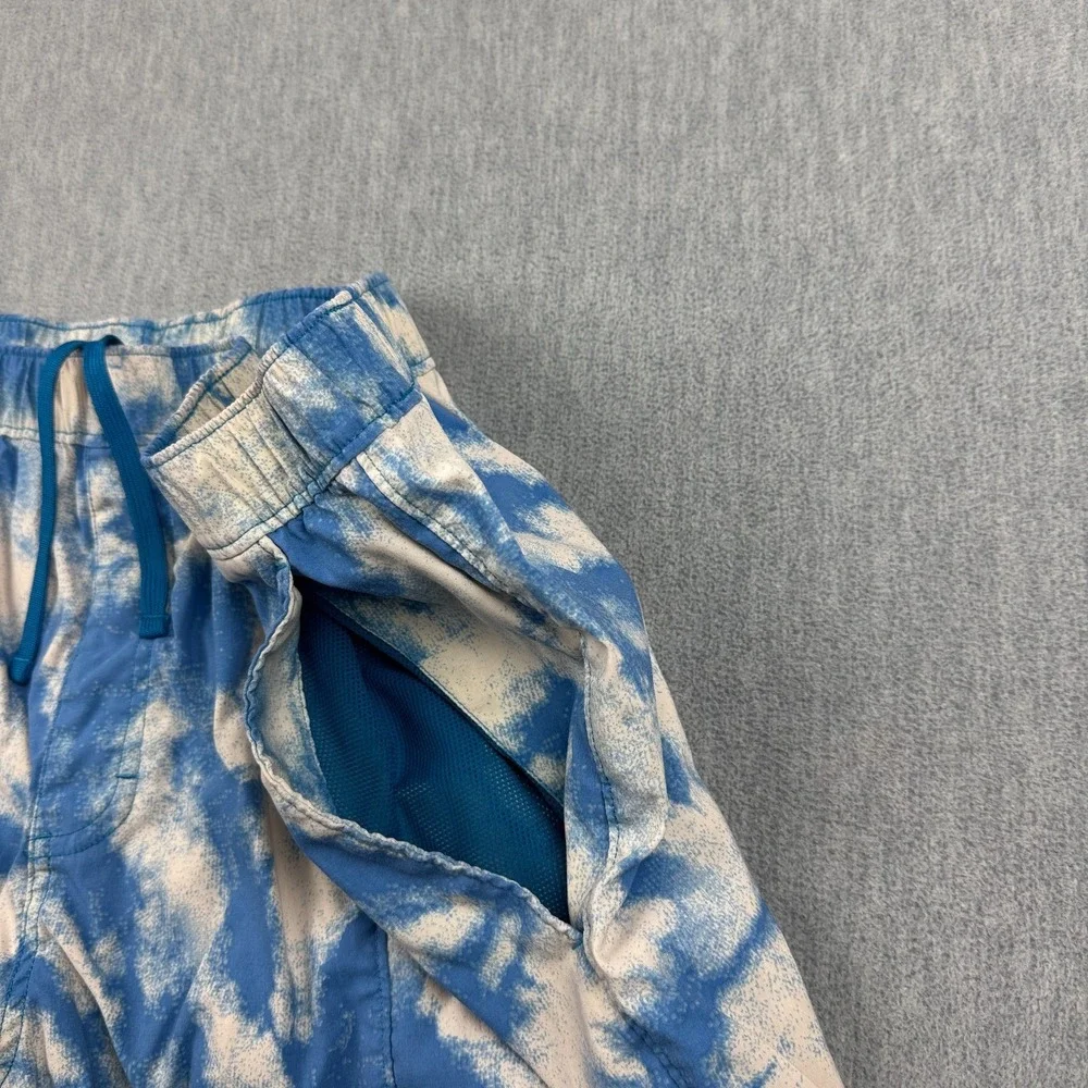 The North Face Shorts Mens 2XL Blue Class V Tie Dye Swim Trunks Boardshort Retro